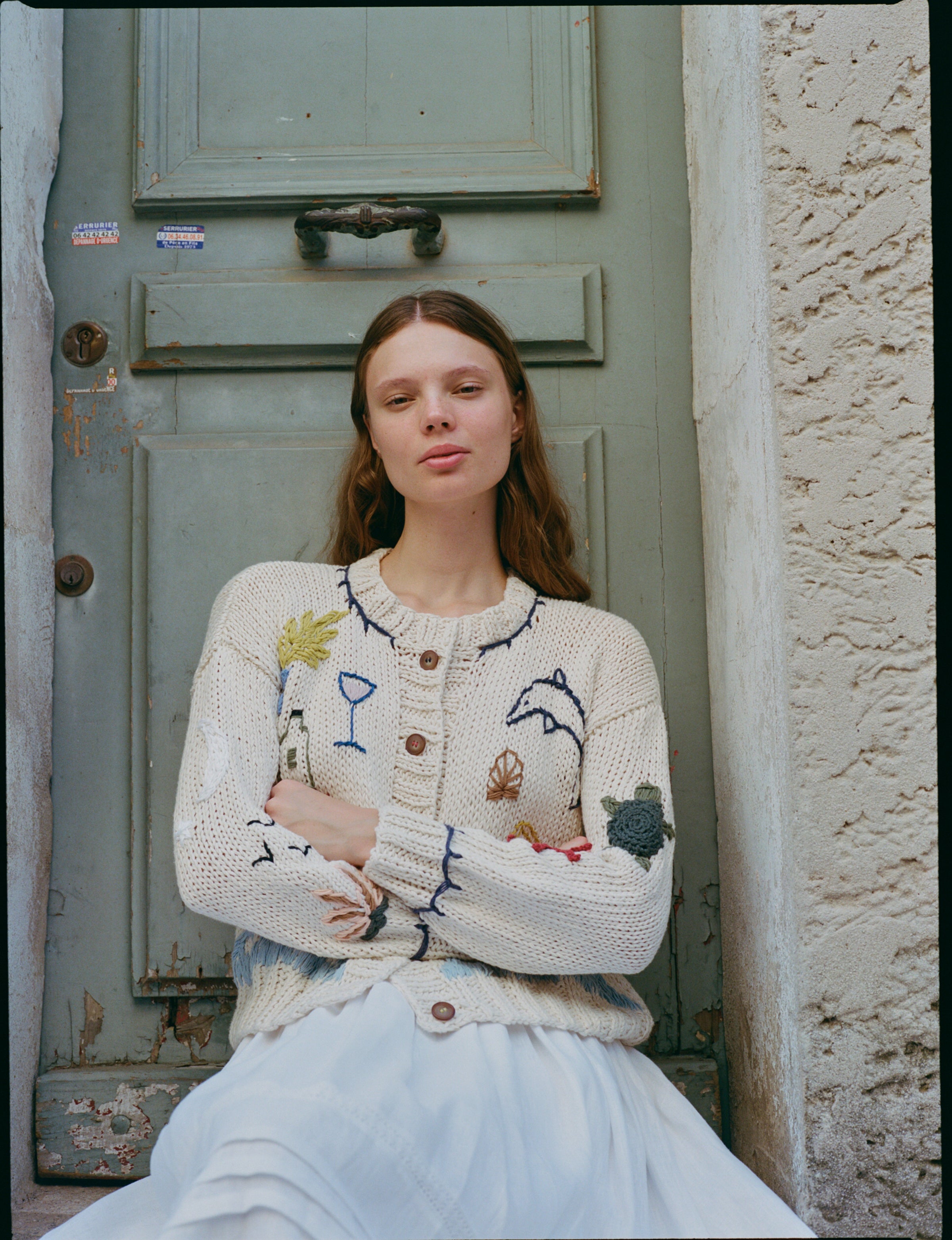 Mar y Tierra Cardi ivory (Pre - order 15 days)