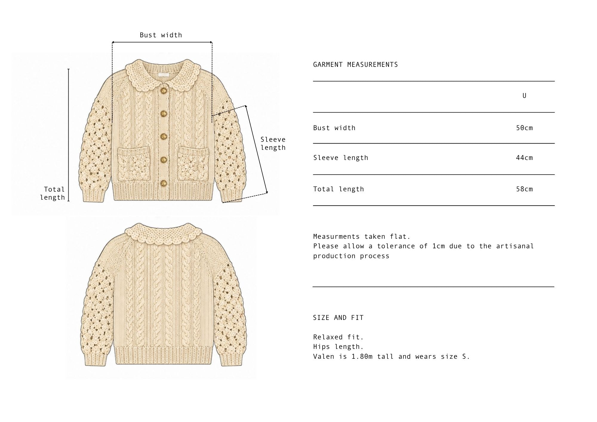 Carmela Cardigan Sand