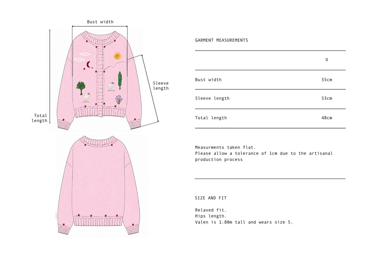 Ofelia Cardigan dusty pink
