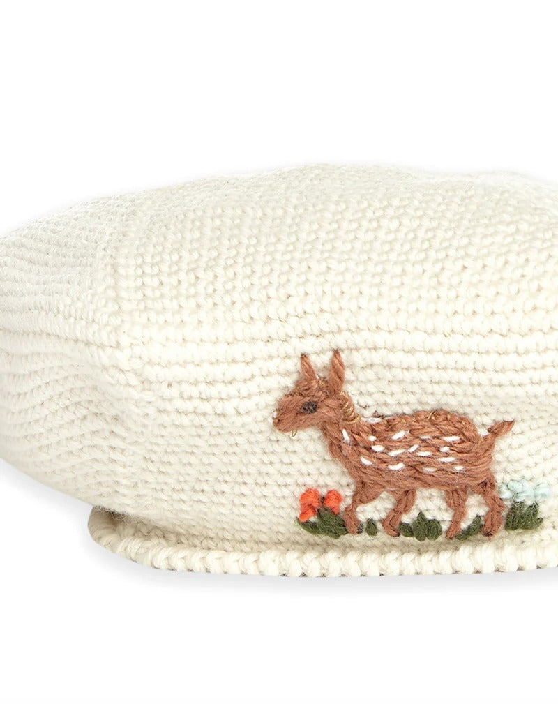 Bambi Beret Ivory