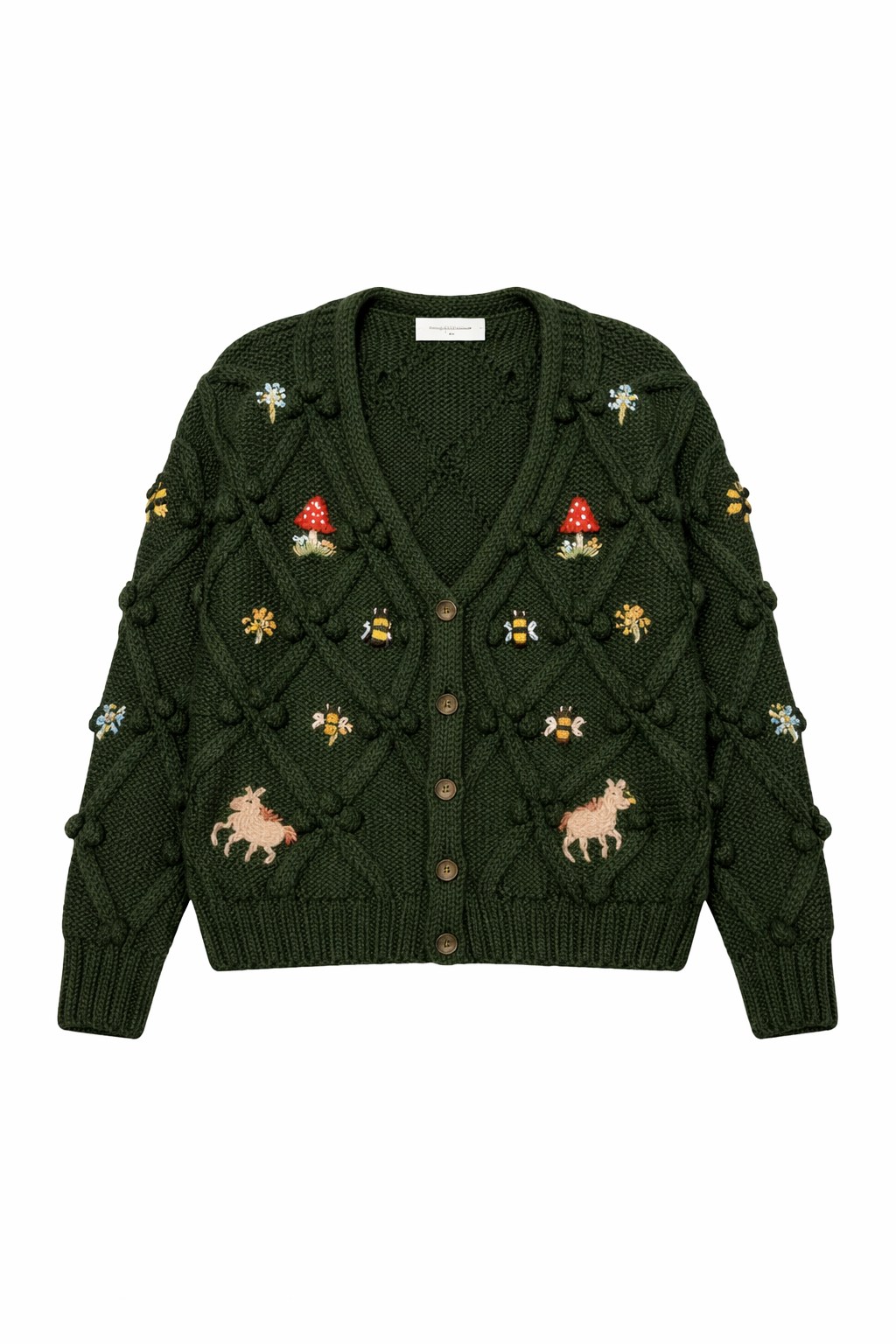 Caballitos Cardigan green