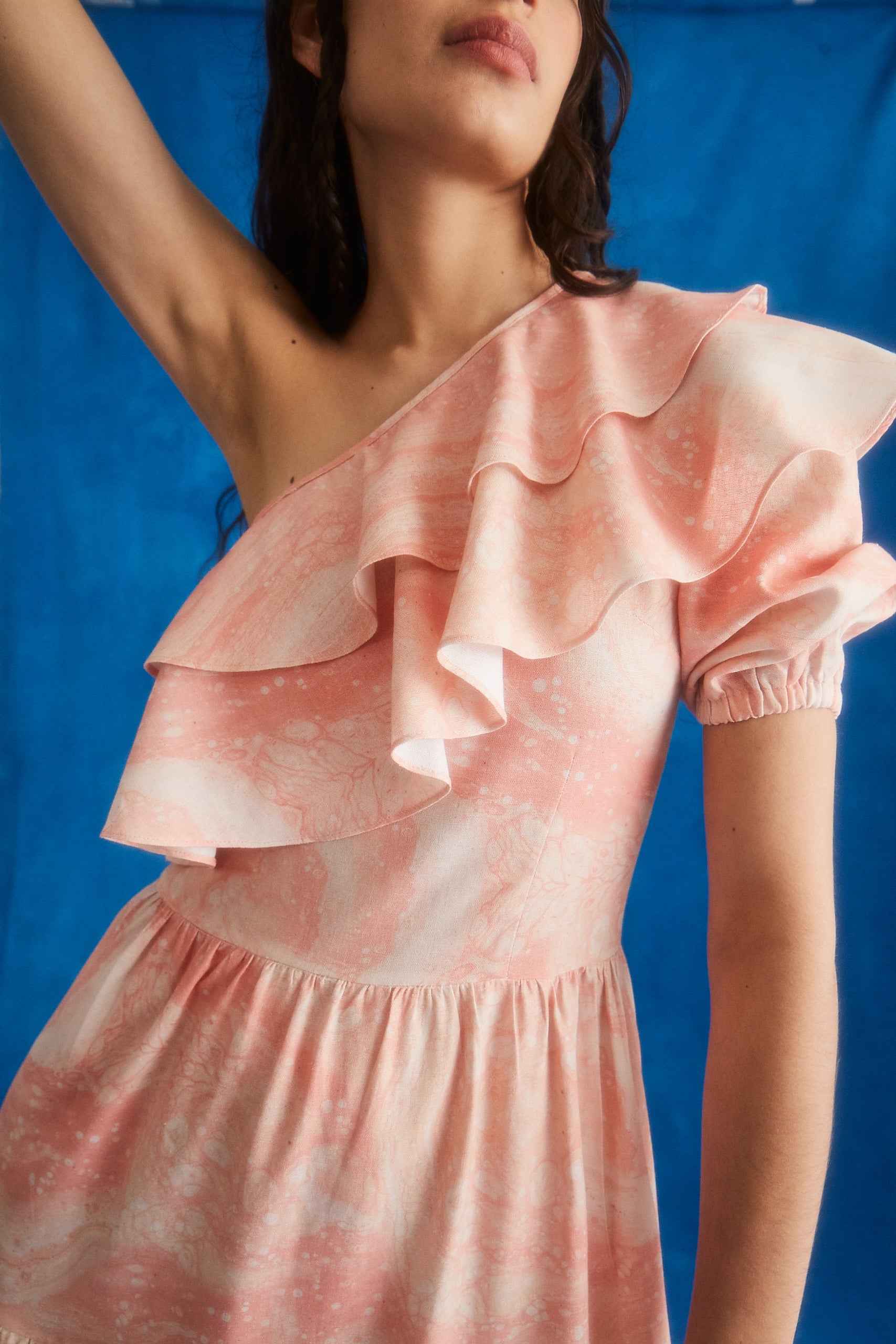 Marea Dress peach liquid