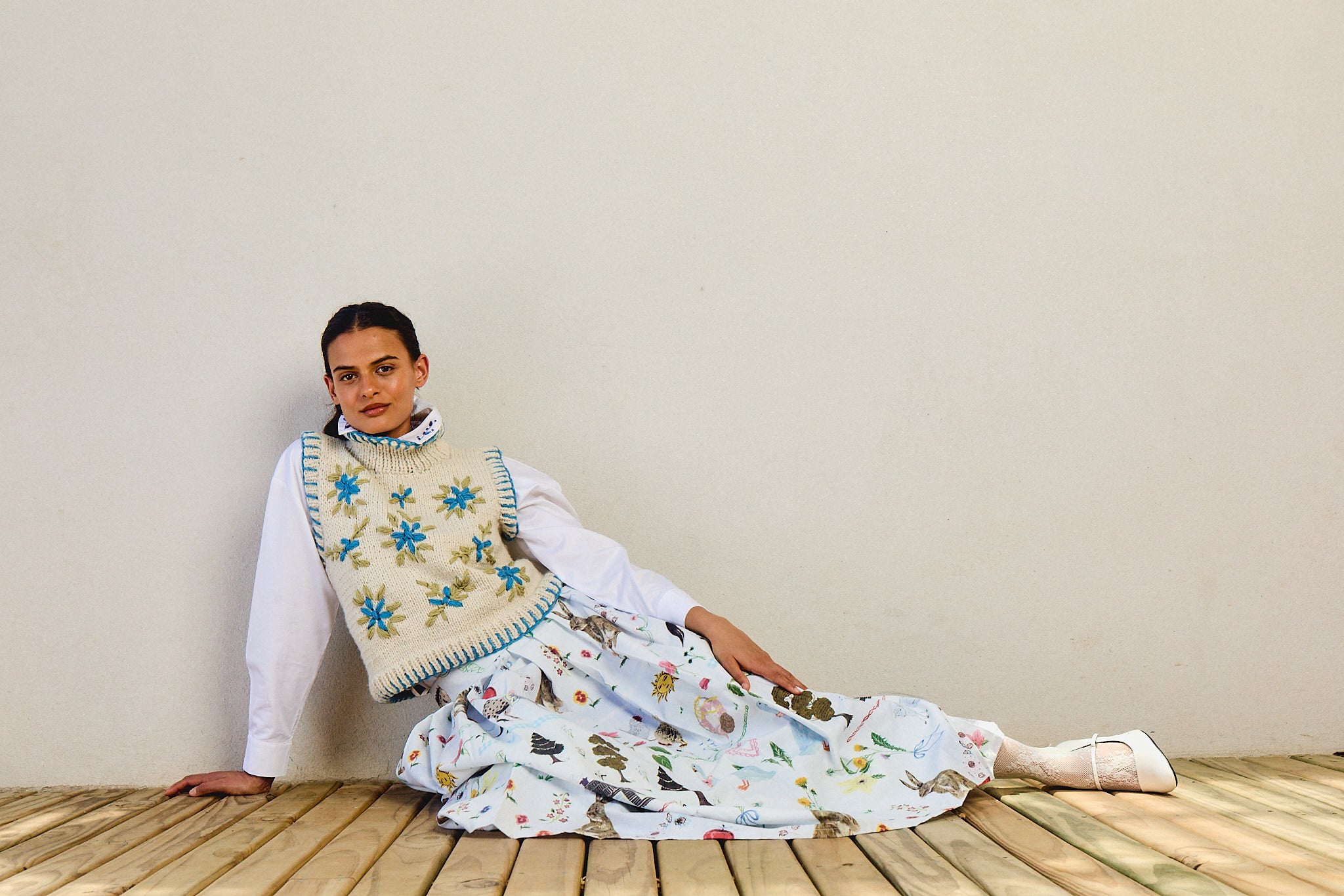 Andes Skirt blue light