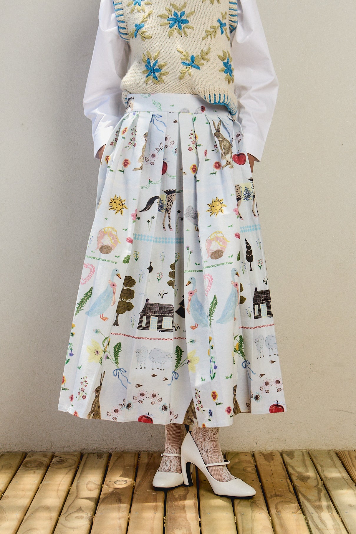 Andes Skirt blue light