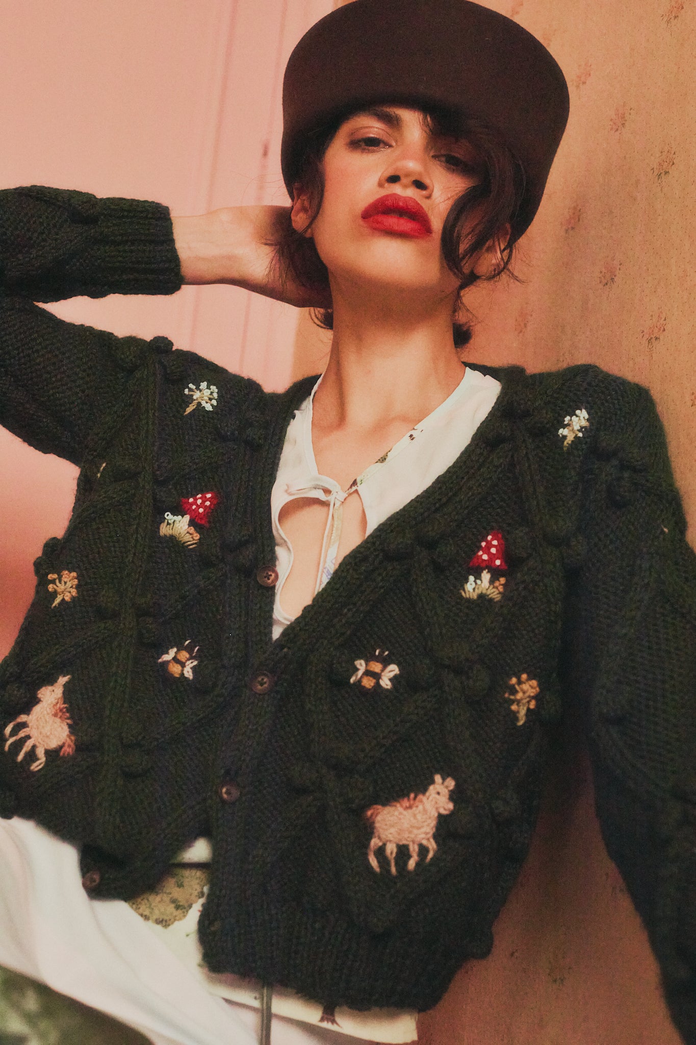 Caballitos Cardigan green