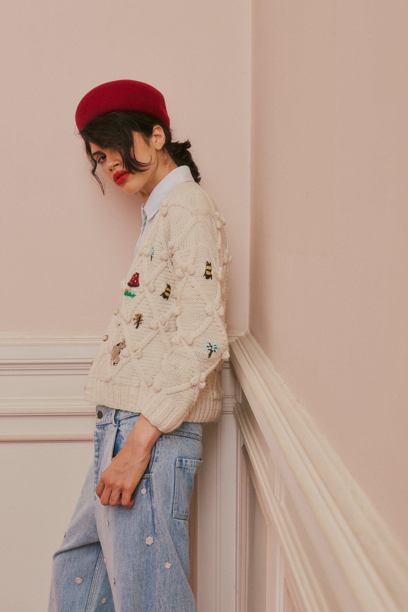 Caballitos Cardigan natural (Pre Order 15 days)