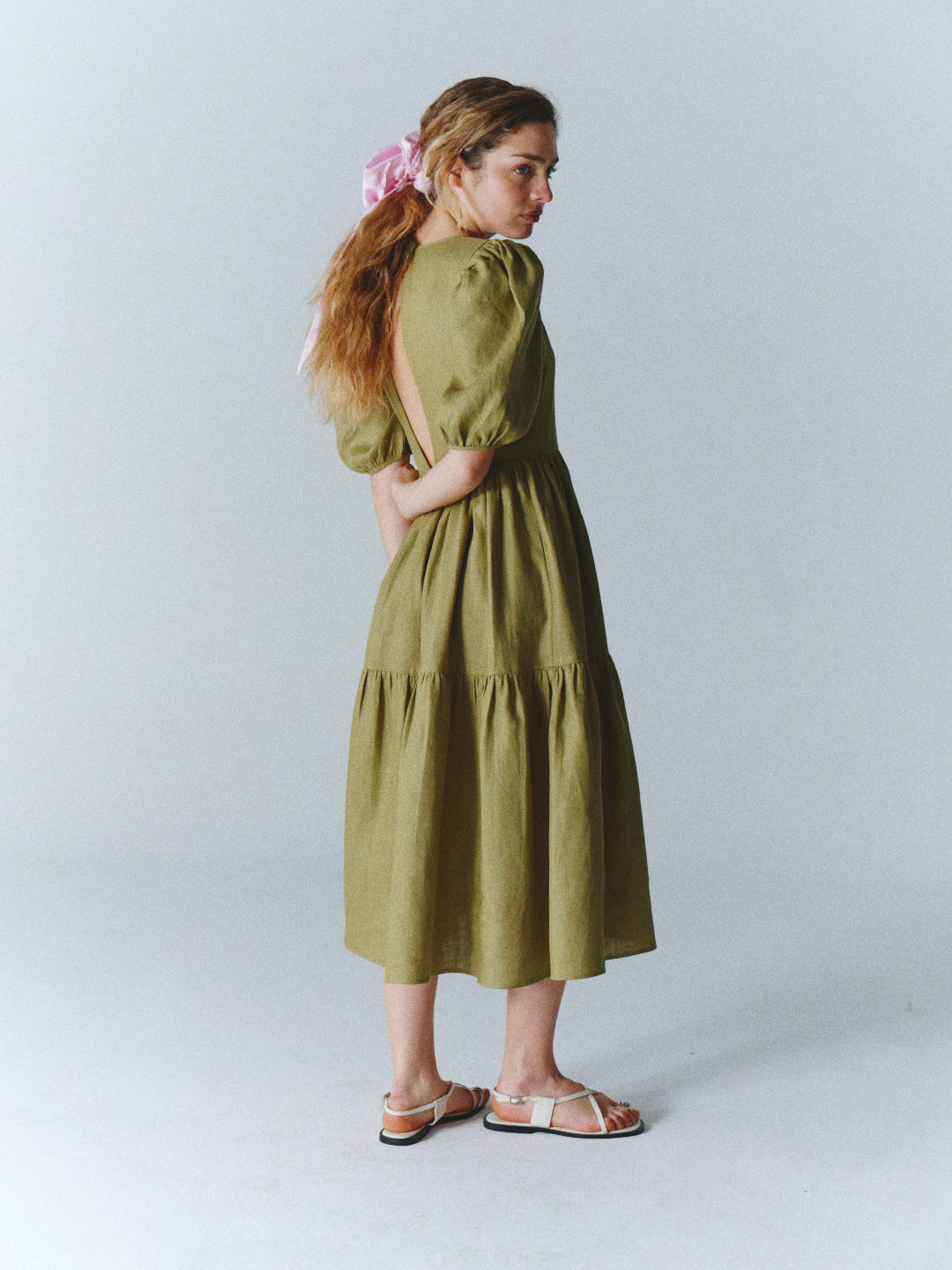 Dolly Dress Olive Green