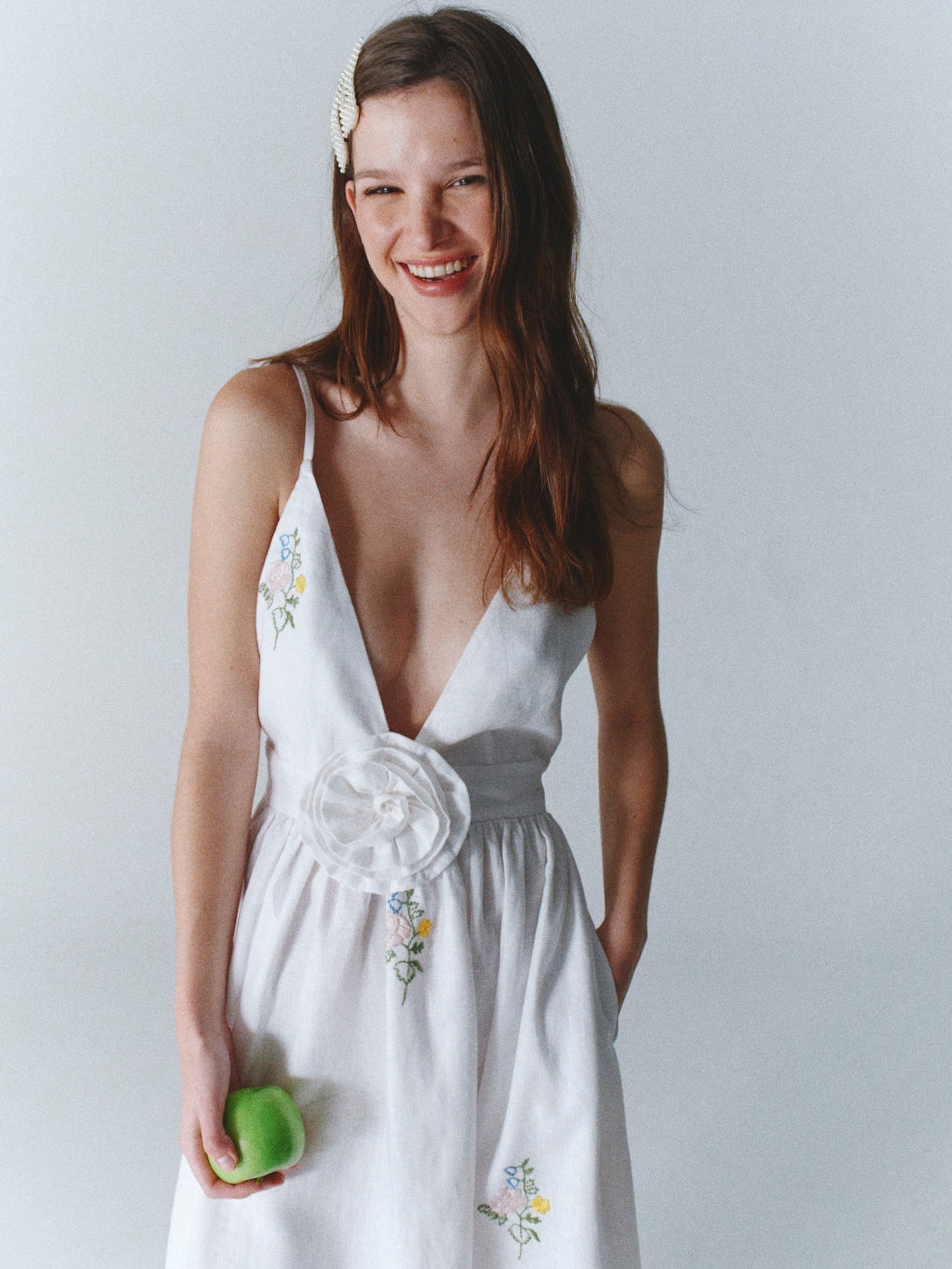 Atenas Dress Off White