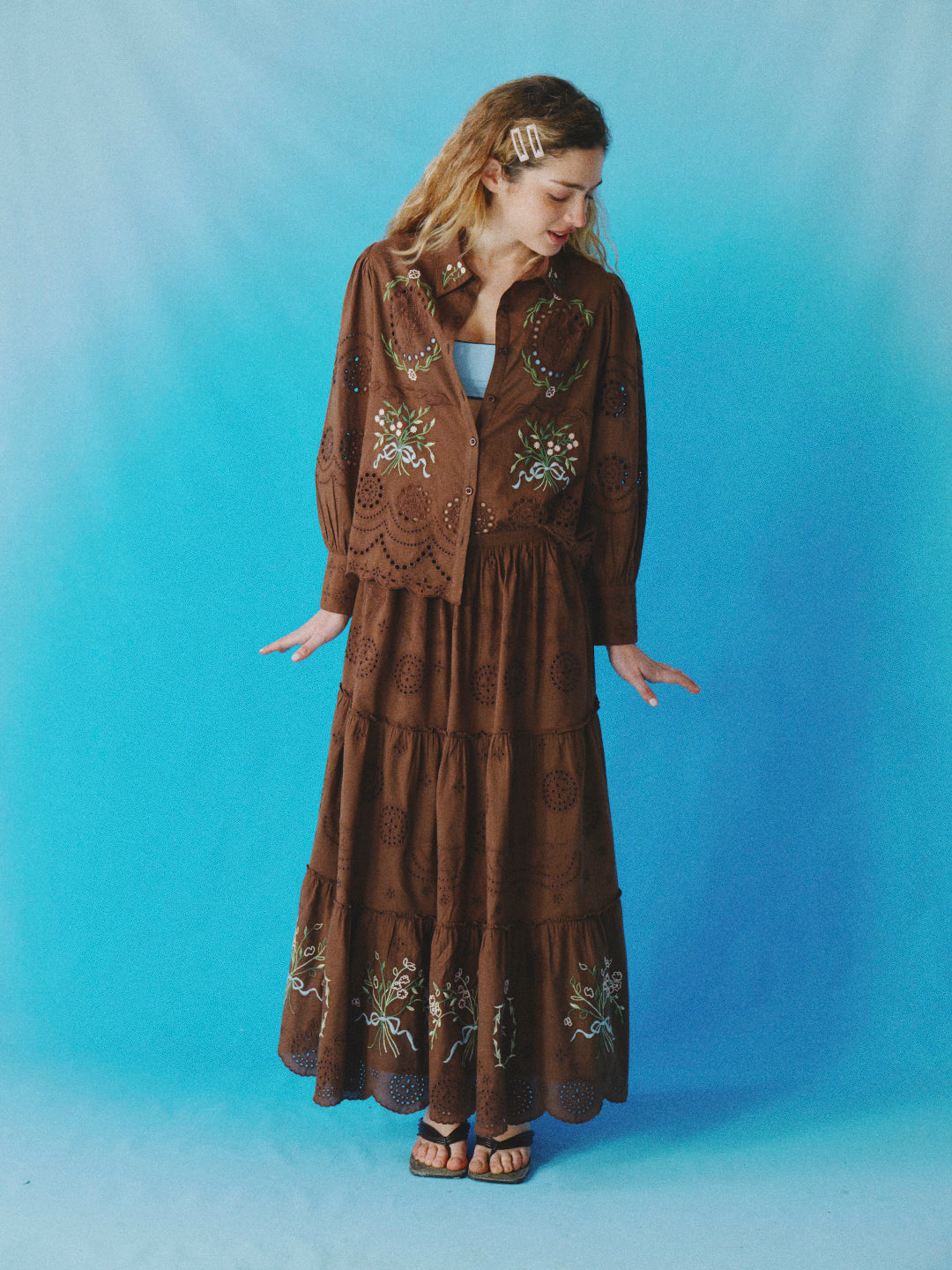 Penelope Skirt Chocolate