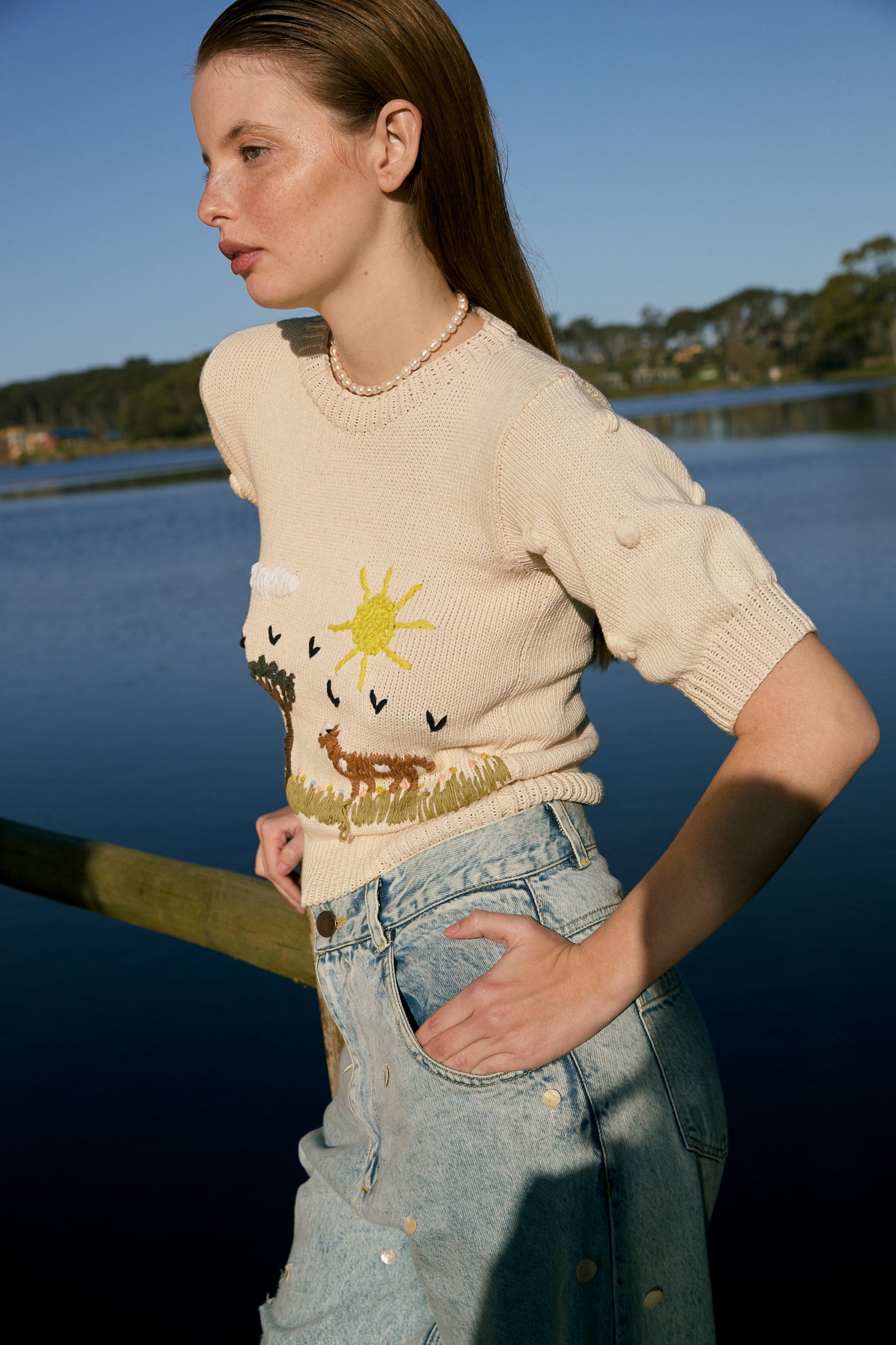 Farmy Sweater ivory