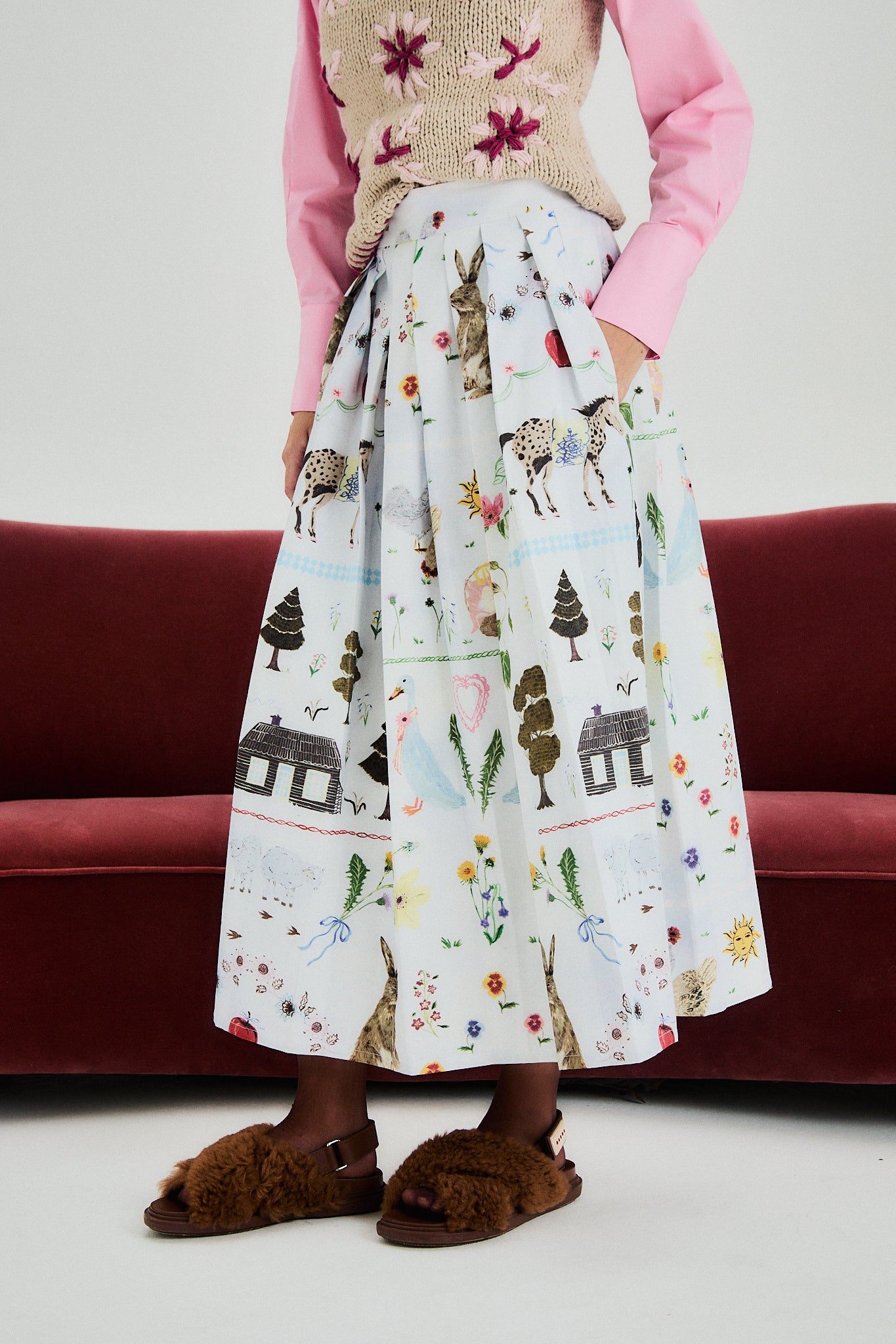 Andes Skirt blue light