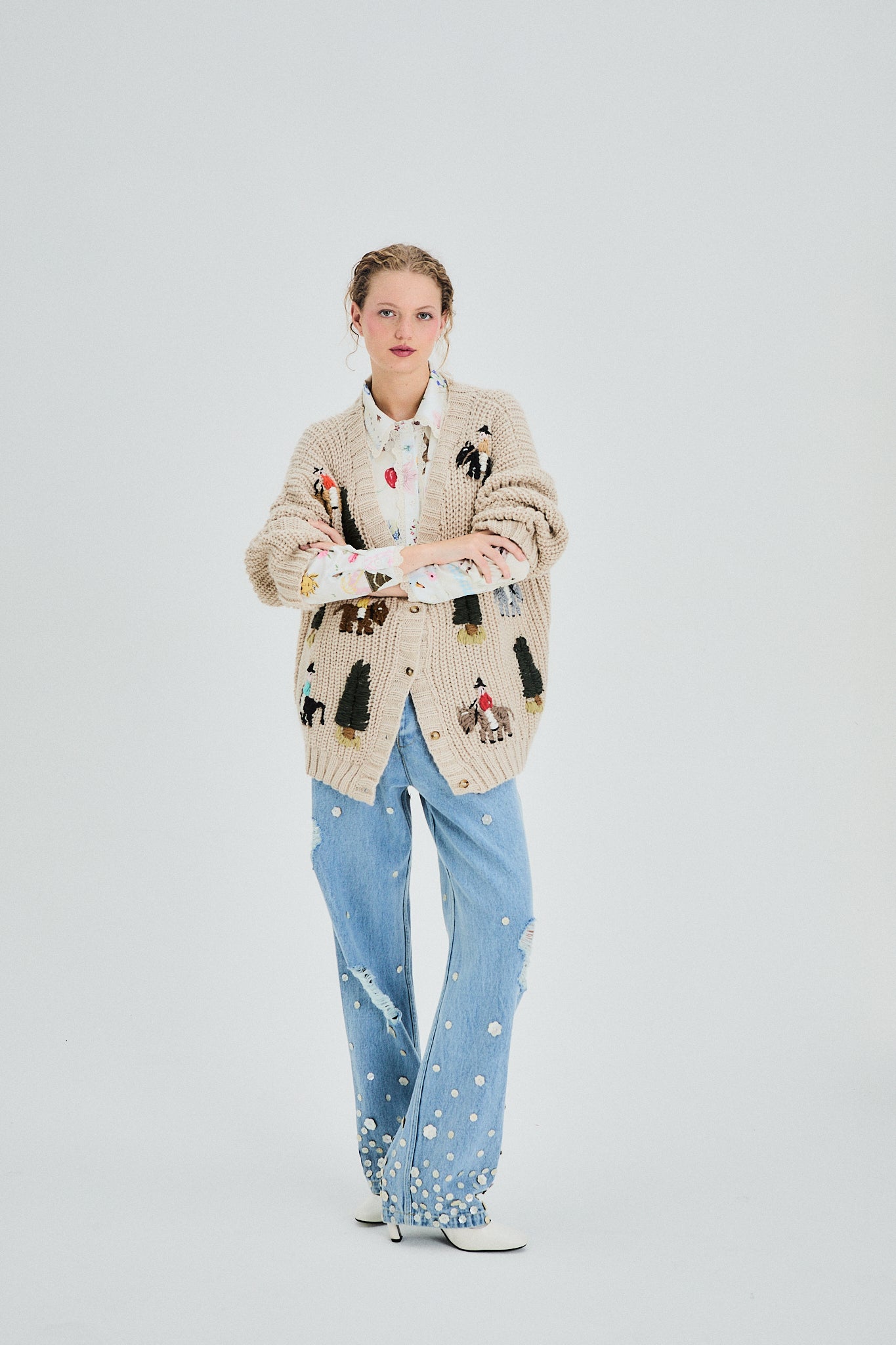 Arelauquen Cardigan sand