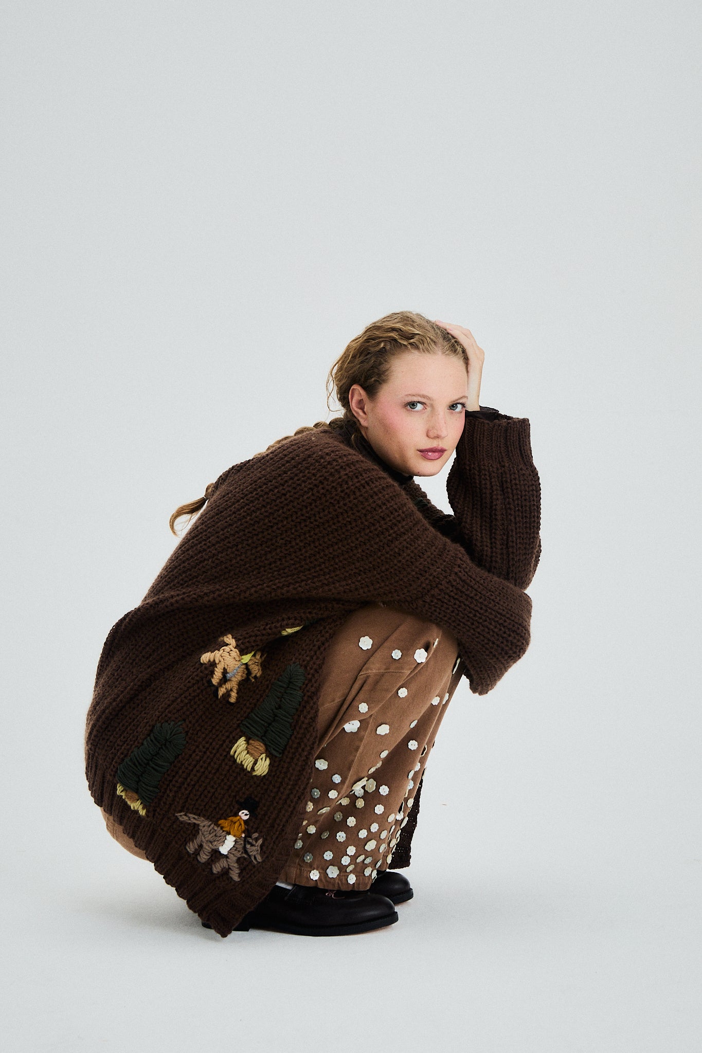 Arelauquen Cardigan brown