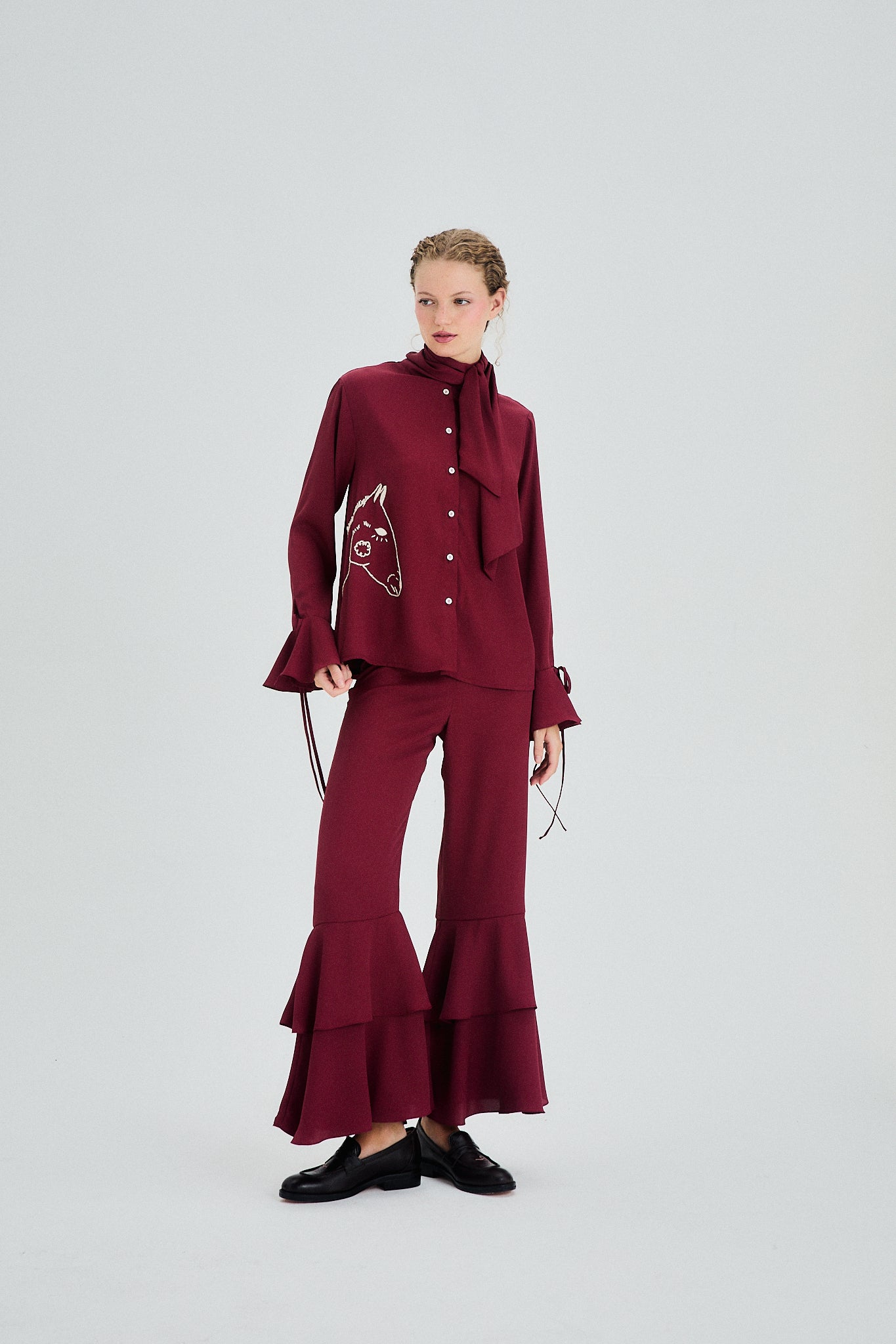 Alberta Pants bordeaux