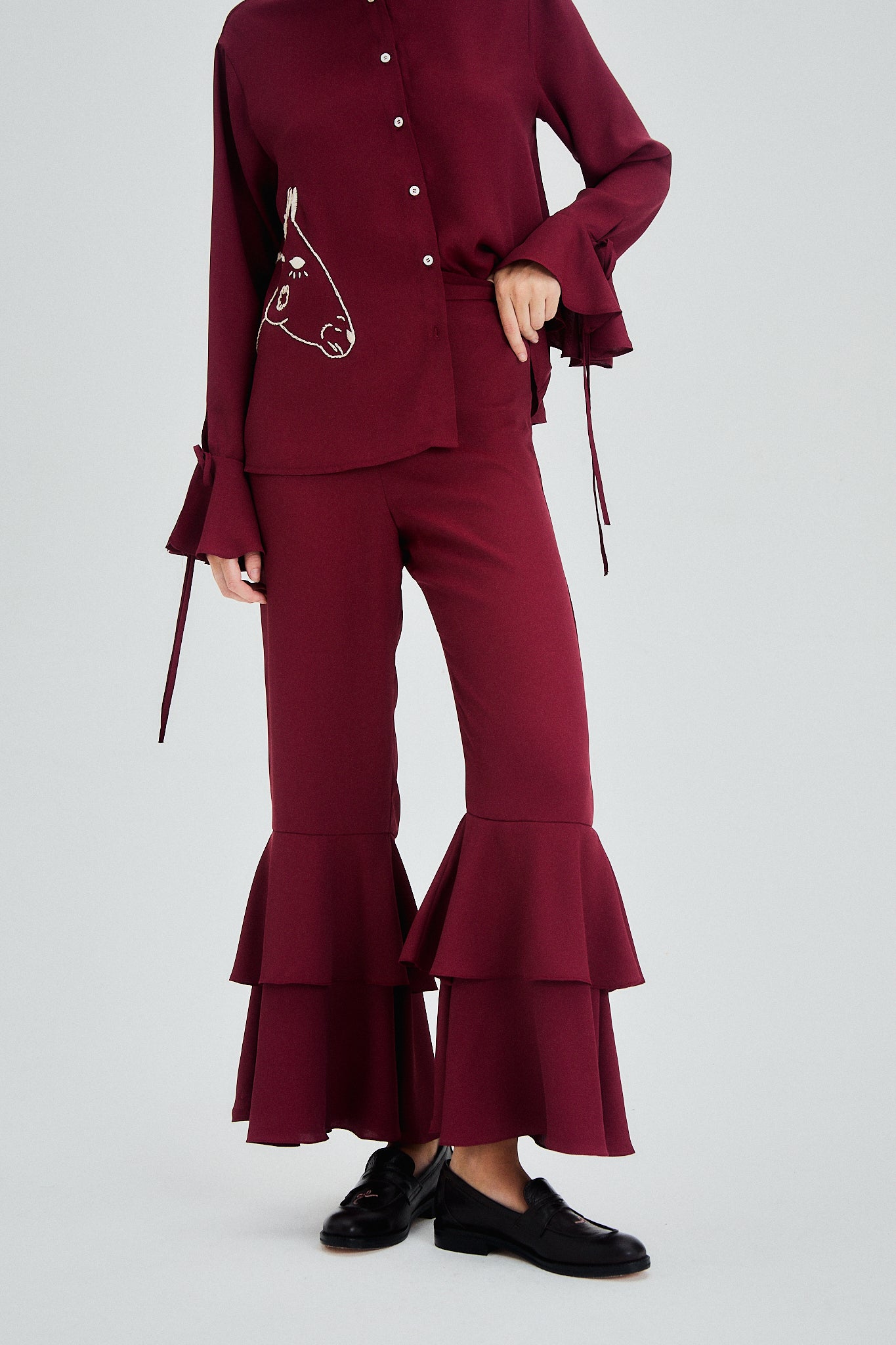 Alberta Pants bordeaux