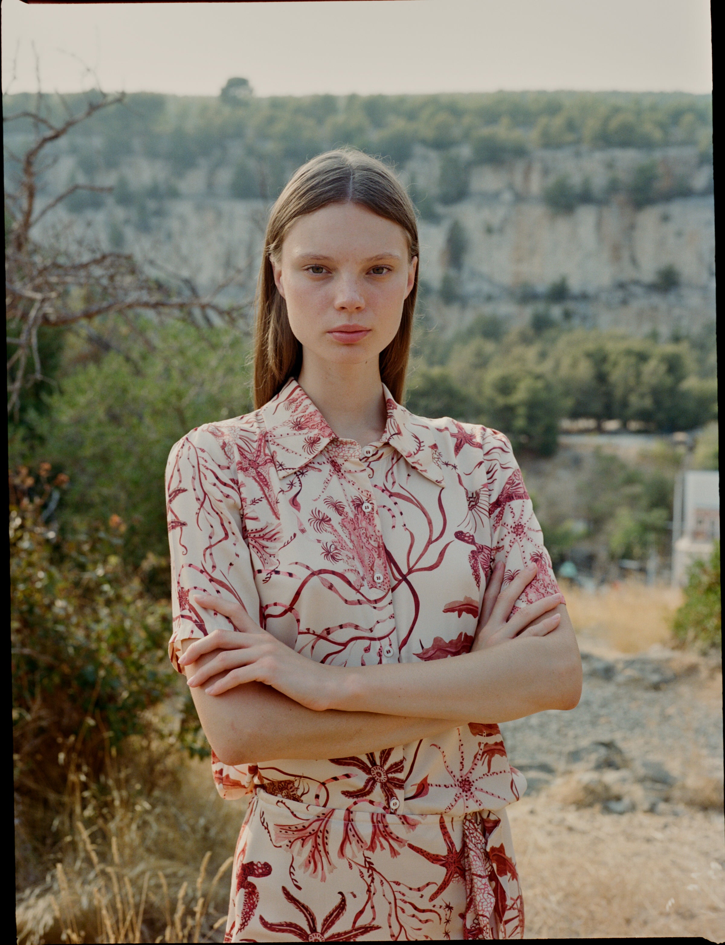 Ondina Blouse coral