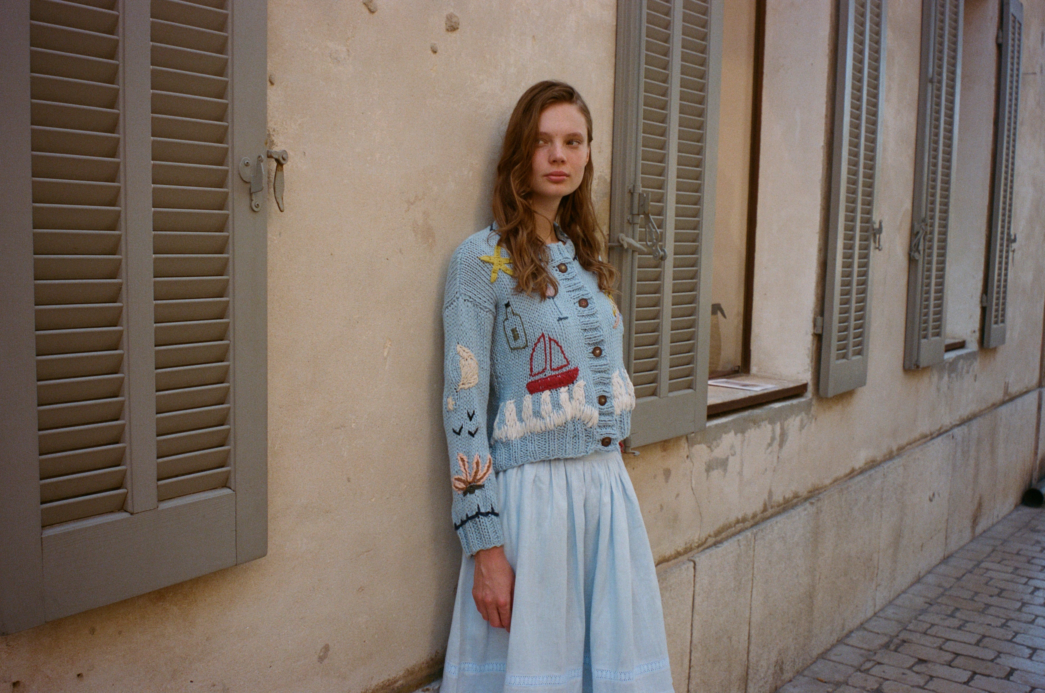 Mar y Tierra Cardi light blue (Pre - order 15 days)