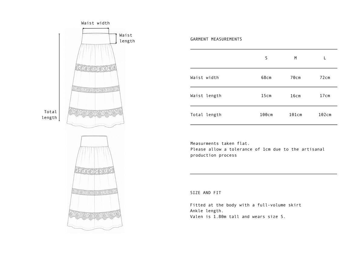 Justina Skirt White