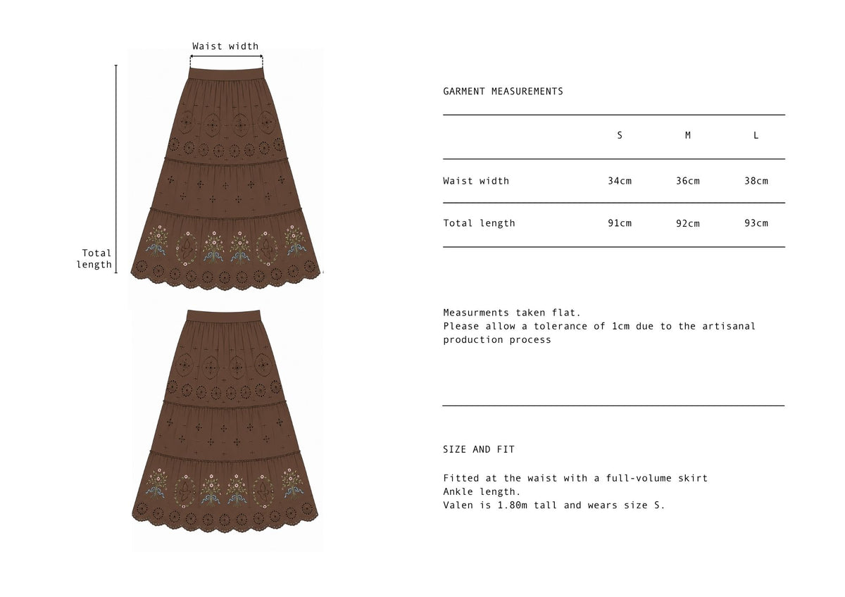 Penelope Skirt Chocolate