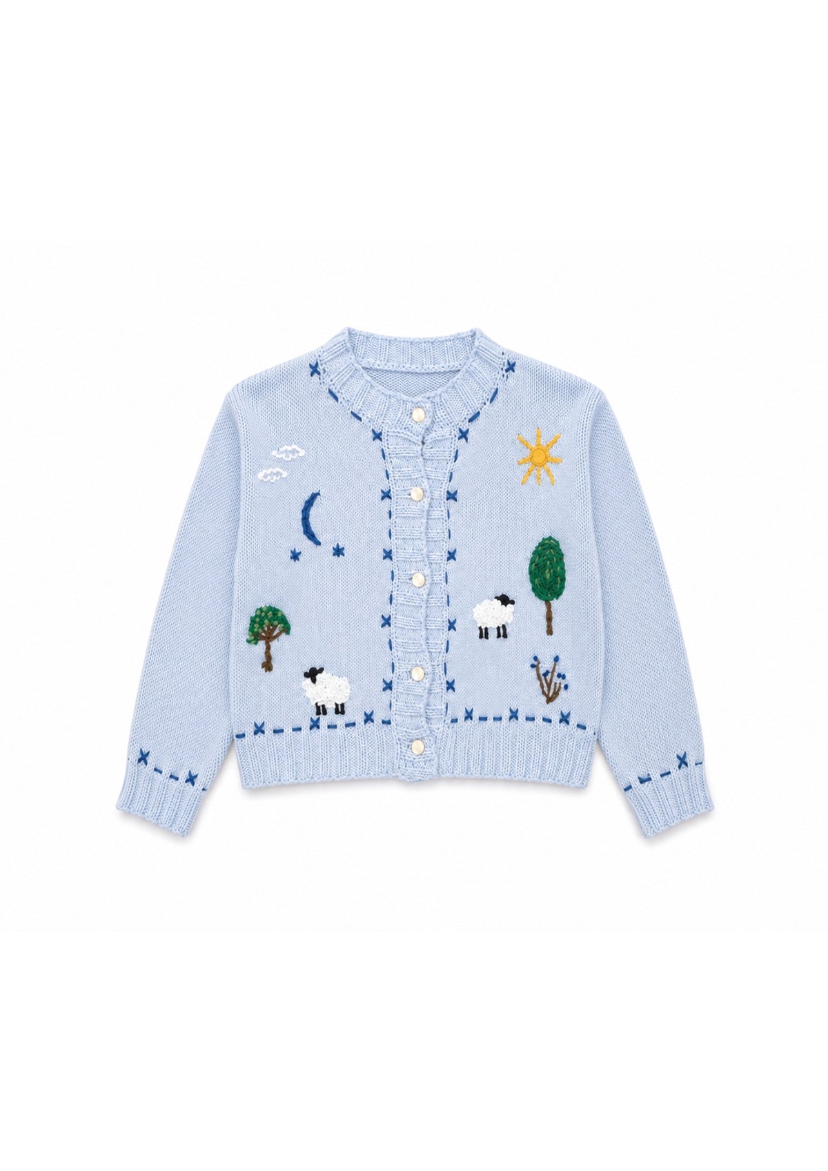 Ofelia Cardigan powder blue