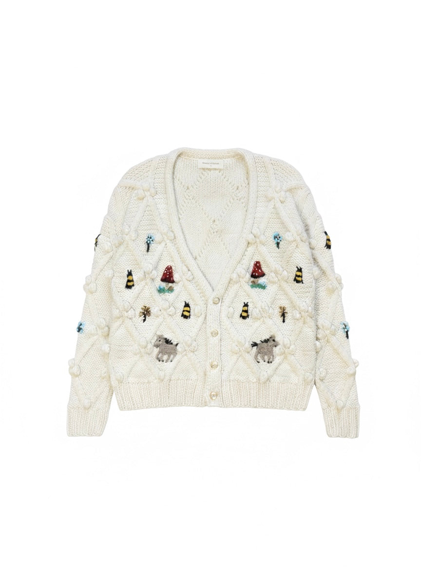 Caballitos Cardigan natural (Pre Order 15 days)