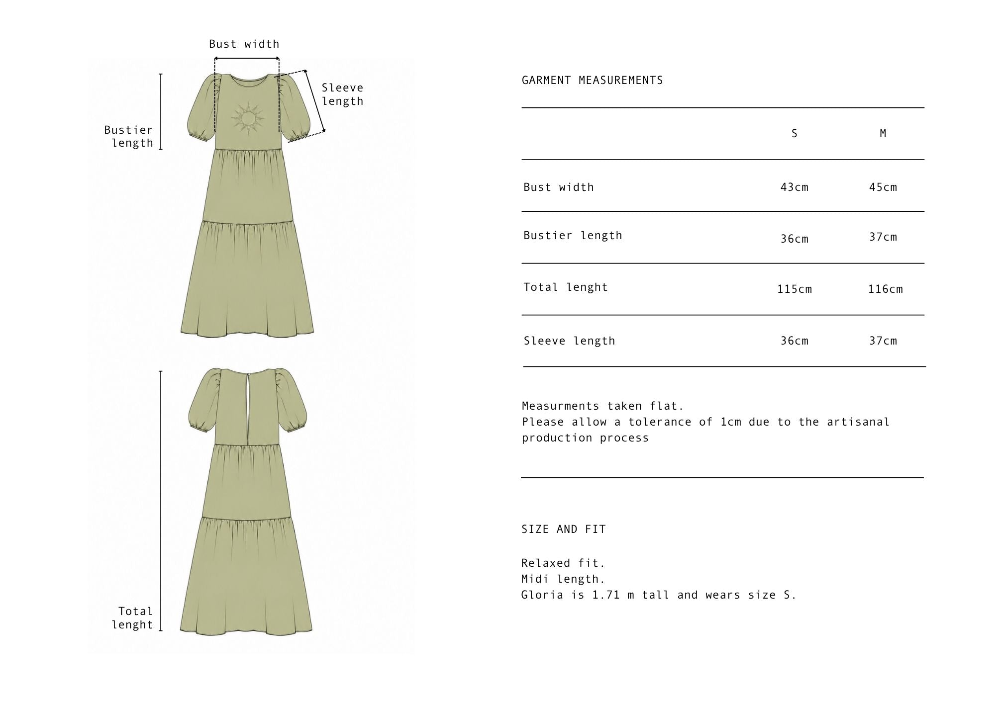 Dolly Dress Olive Green