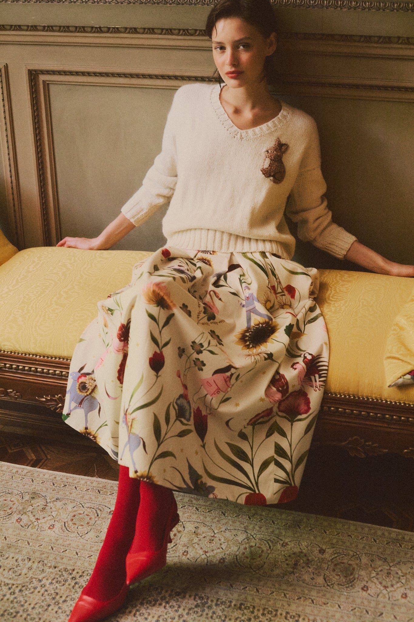 Rabbit Sweater natural (Pre order 20 days)