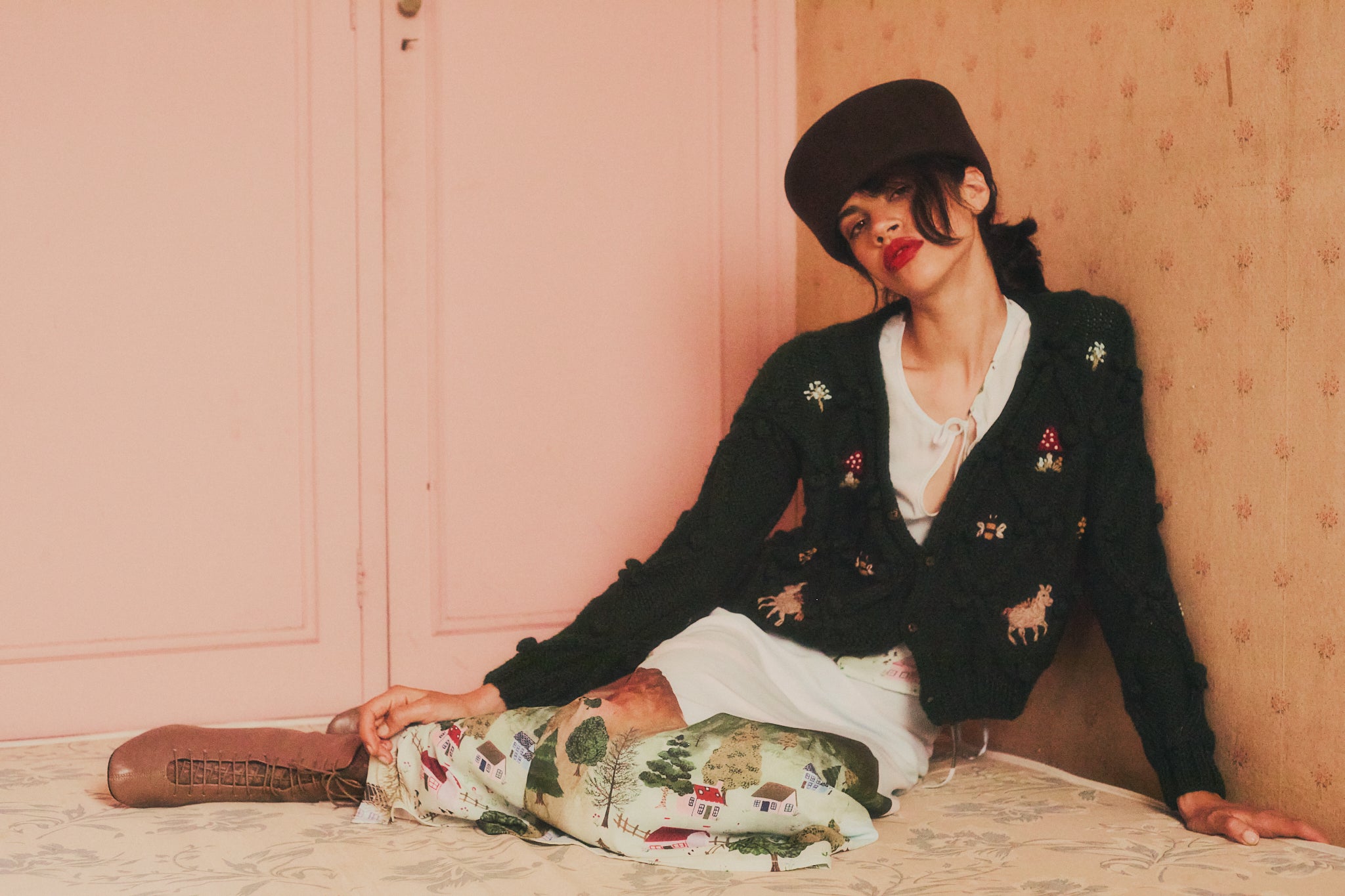 Caballitos Cardigan green