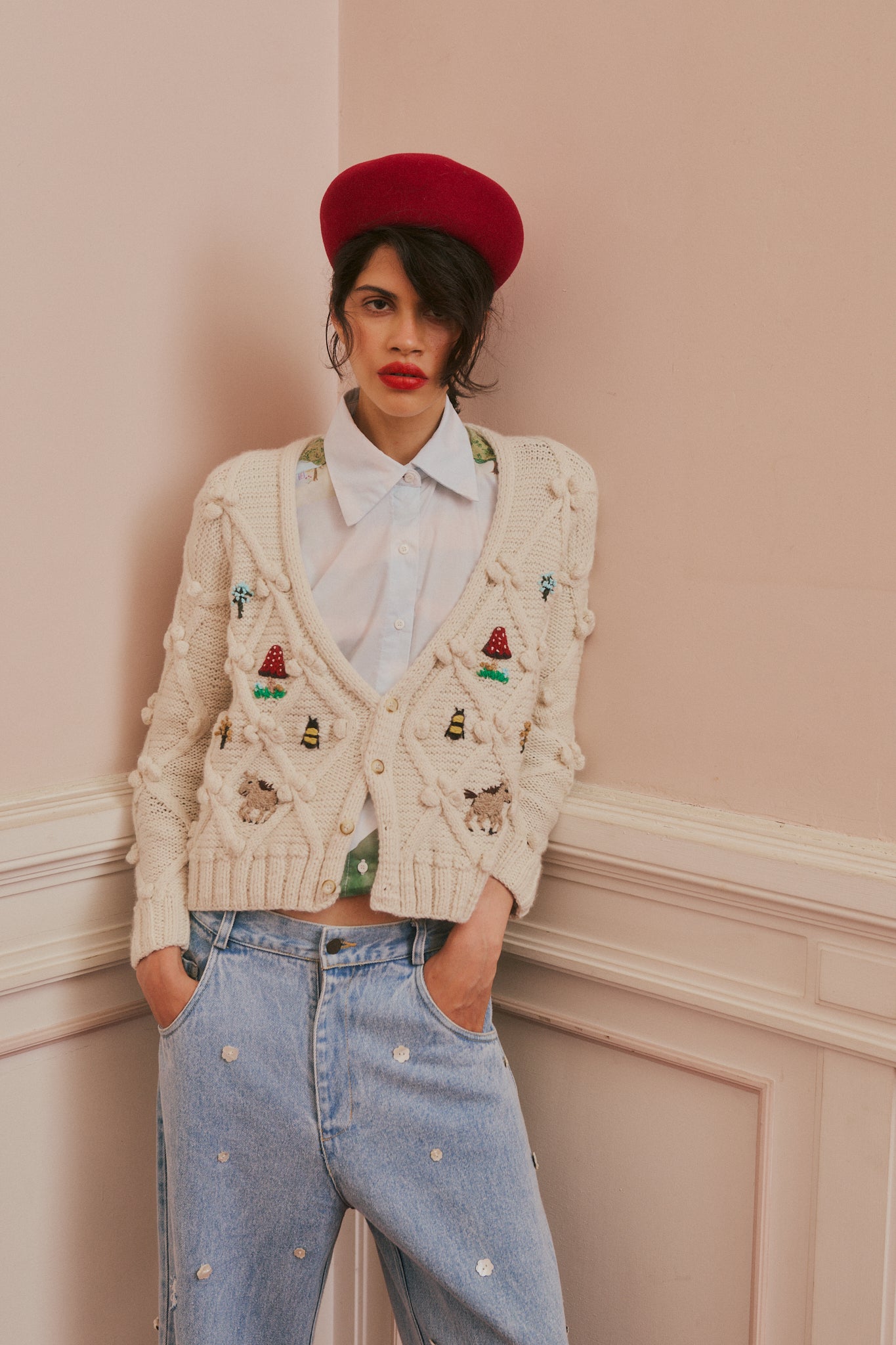 Caballitos Cardigan natural