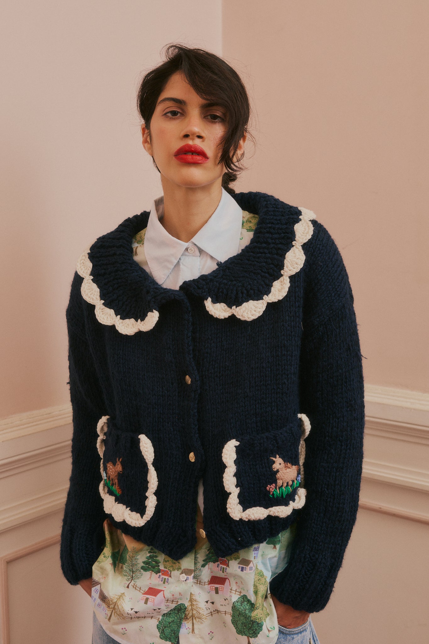 Valery Cardigan navy