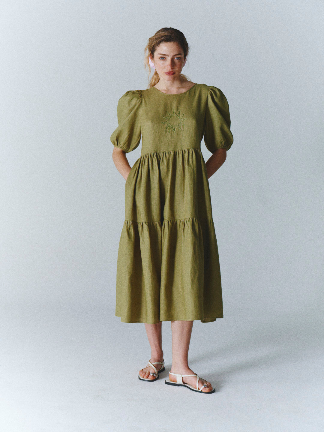 Dolly Dress Olive Green