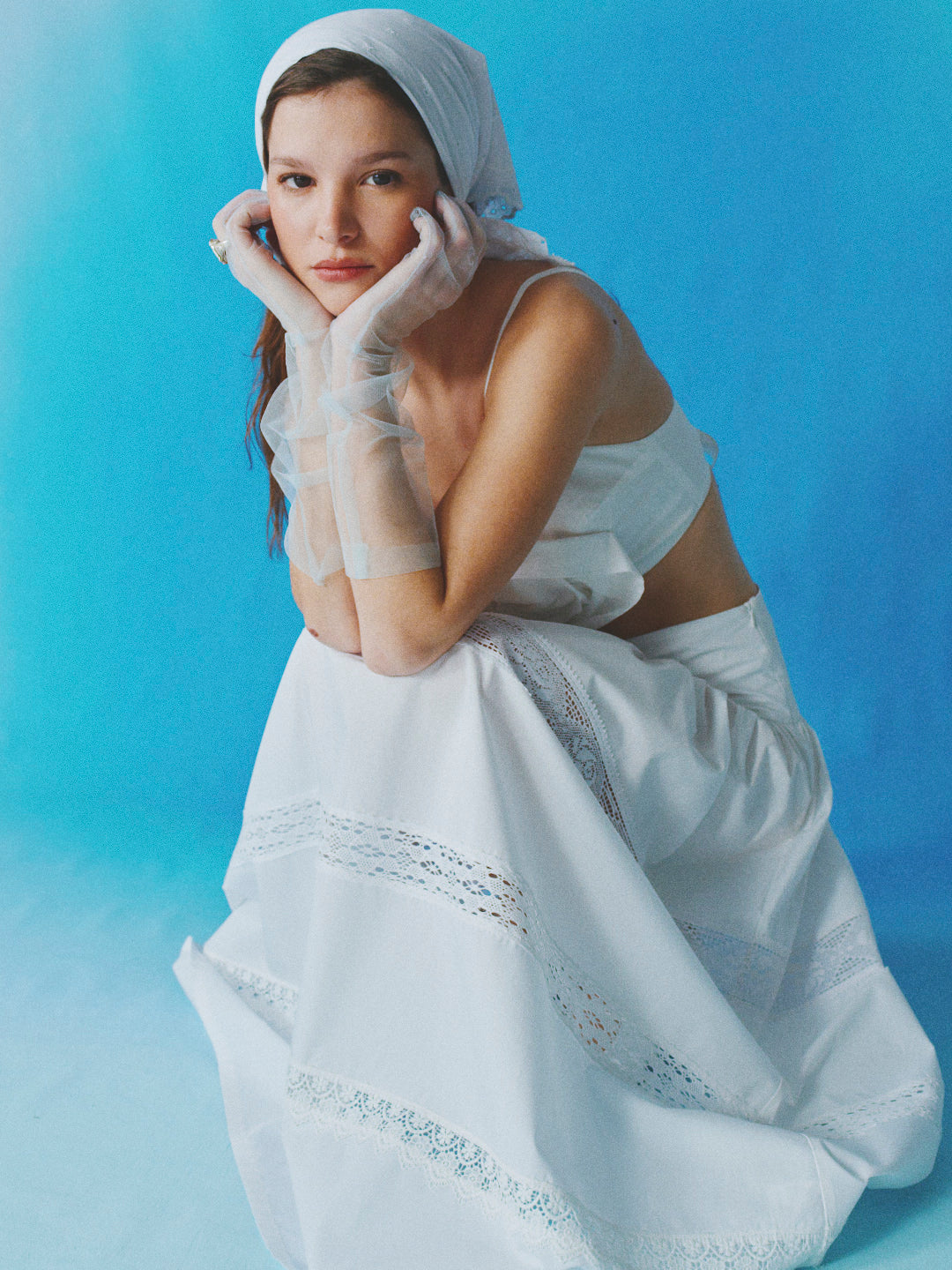 Justina Skirt White