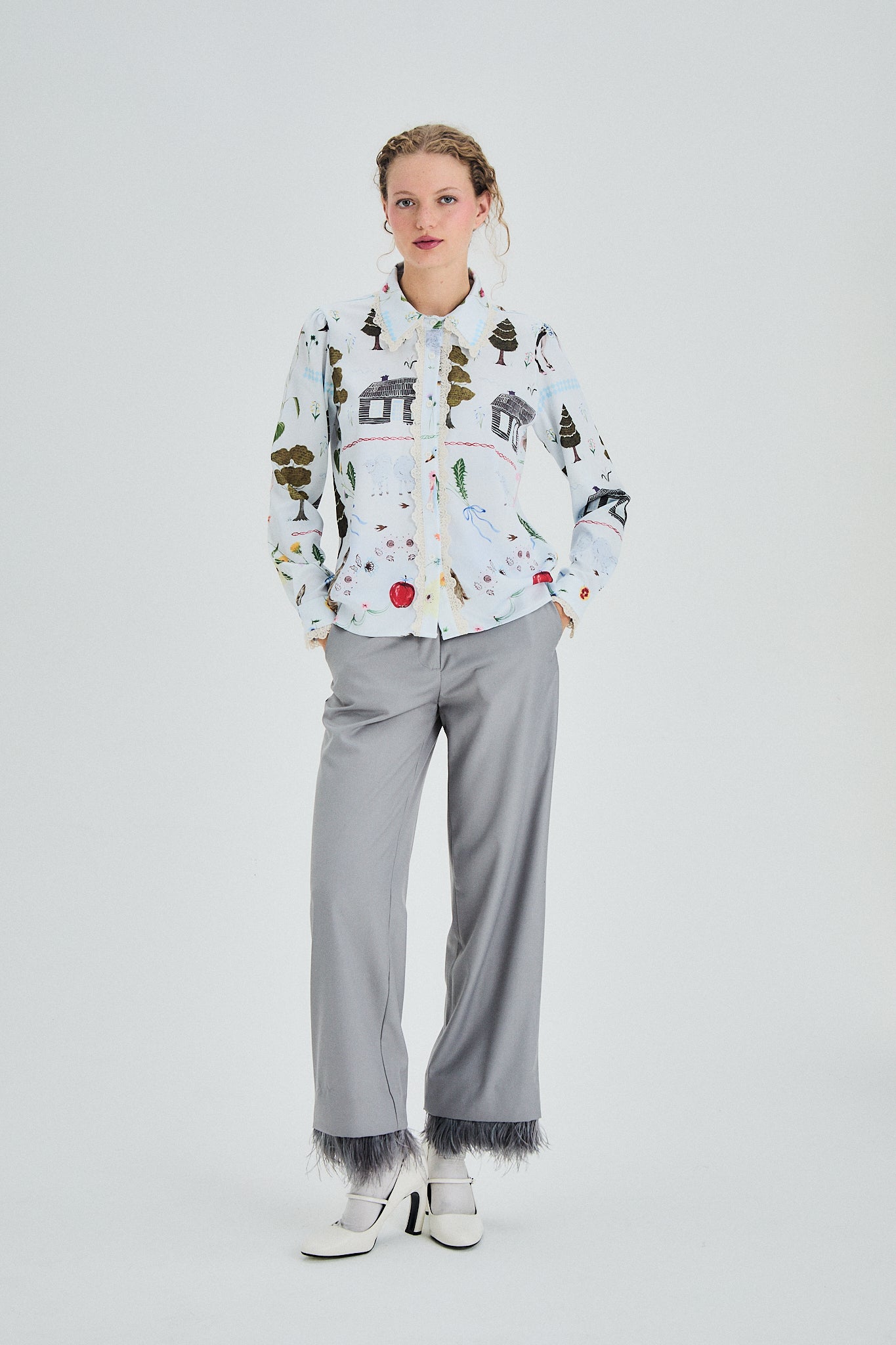 Abigail Blouse blue light