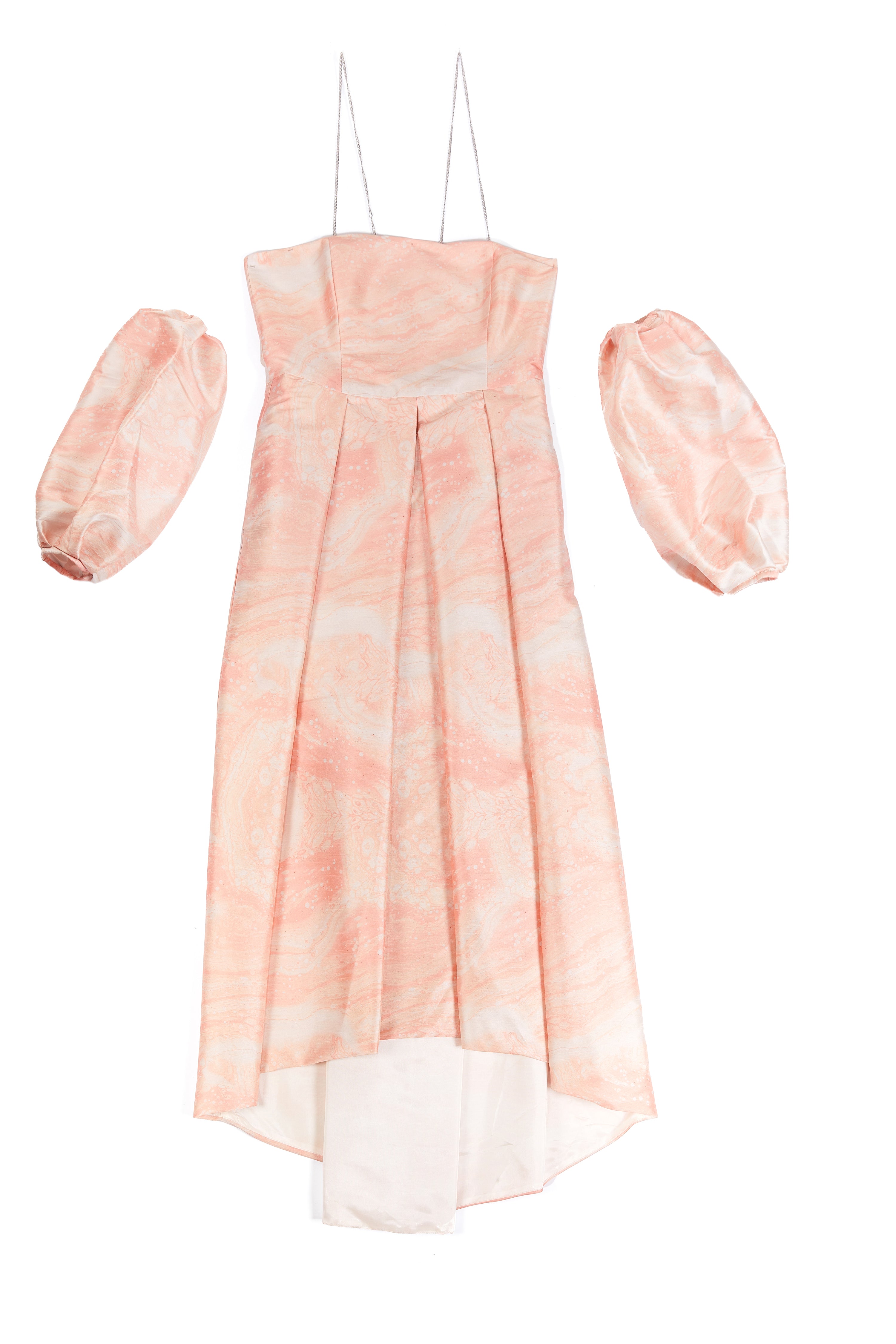Jose Ignacio Dress peach liquid